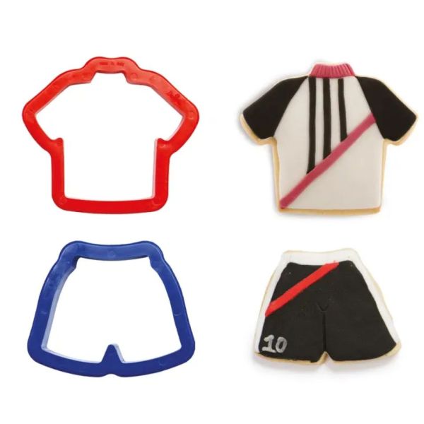 Keks-Ausstecher aus Kunststoff Trikot Shirt Hose