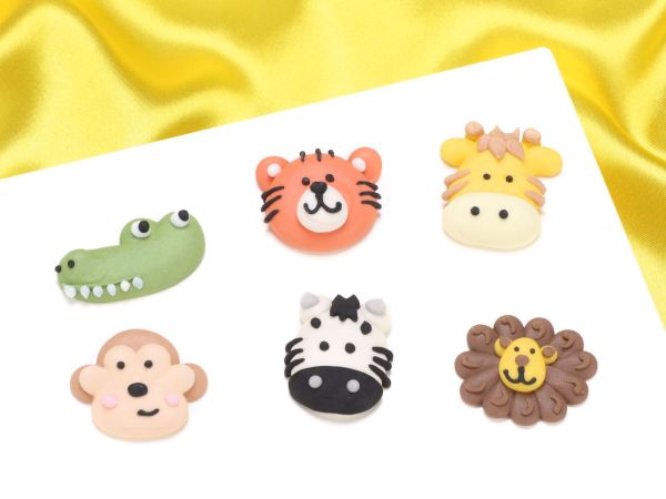 Zuckerdeko Zoo-Tiere 6 Stück