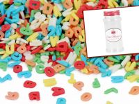 Streudekor Buchstaben ABC 80g mit Vorratsdose