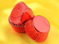 Muffinförmchen Folie rot 24 Stück