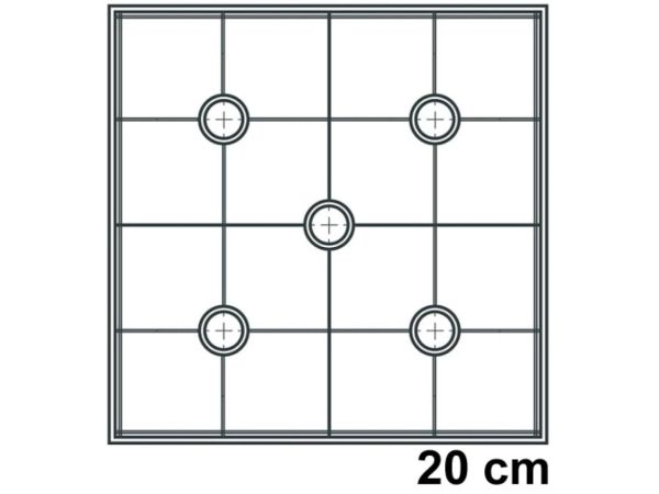 Cake Frame Unterlagen-Set 20 cm, Eckig