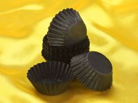 Pralinenkapseln 25mm schwarz 100 Stück