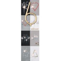 Wunderkerze 6, Gold, 18 cm