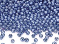 Soft sugar pearls metallic blue 7mm 60g