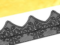 Cake lace decoration fantasy black