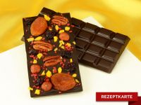 Schokoladentafel Frucht-Crunch Rezeptkarte