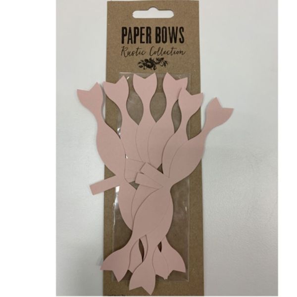 Deko-Schleife Babypink, 6 Stk.