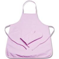 Kinderschürze mit Handschuh Set, rosa, 59x40 cm