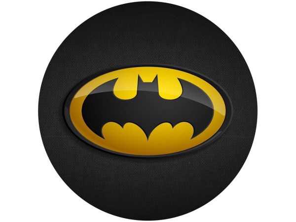 Fondant Paper Batman Logo, round 20cm