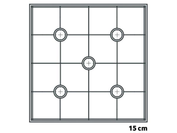 Cake Frame Unterlage Set 15 cm, Eckig