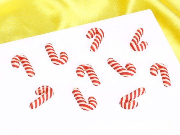 Schokoaufleger Zuckerstange 3x2cm 31 Stück