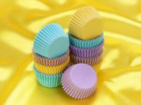 Mini muffin cups, 200 pieces, pastel