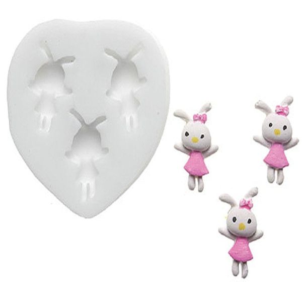 Silikomart Fondantform 3 Mini-Hasen