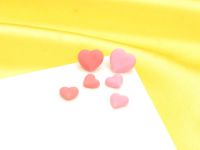 Herzen rosa-rot Zucker 20 Stück