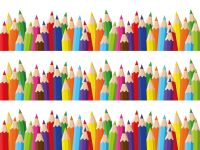 Edible Cake Border Crayons Mix 30cm