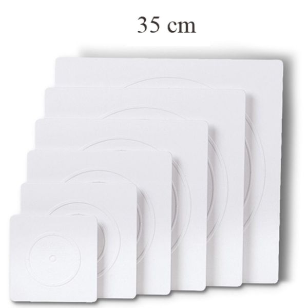 Wilton Tortenplatte, quadrat, 35 cm, mehrstöckige Torten (Stecksystem)