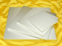 Cake Board square 28cm silver 5 pieces