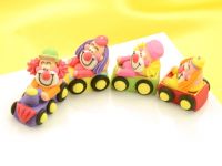 Clowns in a train sugar set of 4