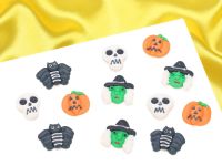 Zuckerdekor Halloween Totenkopf 25mm 12 Stück