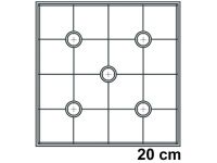 Cake Frame Unterlagen-Set 20 cm, Eckig