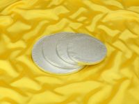 Cake Board circular 15cm silver 5 pieces