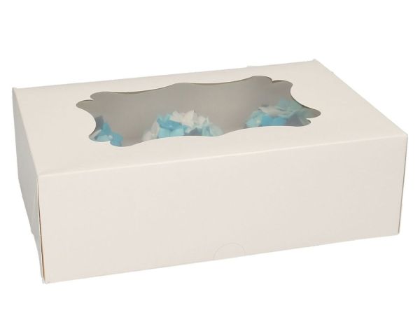Cupcake box for 6 Cupcakes white