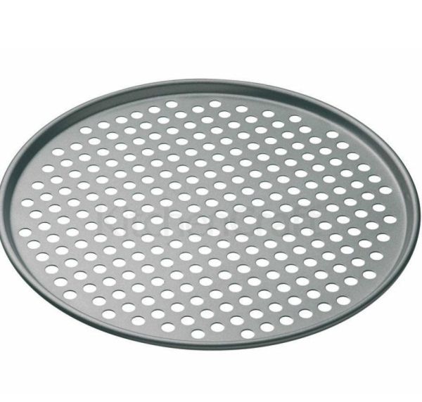 Pizzablech, Backblech, 33 cm, Carbon, gelocht