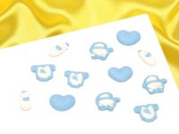 Sugar Decoration Baby baby blue 28mm 12 pieces