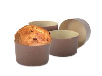 Papier Backform kleine Panettone 7x6cm 100g 12 Stück