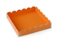 Macarons-Schachtel mit Deckel, für 9 Macarons orange