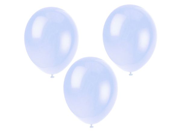 Luftballons Baby Blau 30 cm, 10 Stk.