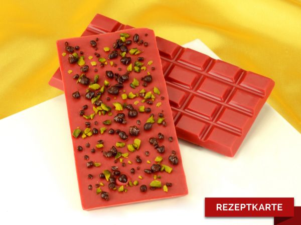 Schokoladentafel Erdbeer-Sensation Rezeptkarte