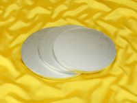 Cake Board circular 30cm silver 5 pieces