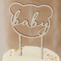 Tortentopper Baby, Holz
