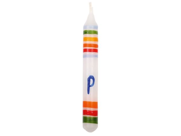 Cake candle letter P
