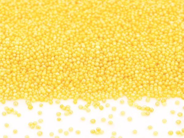 Mini-Perlen gelb-glimmer 1,0kg