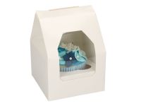 Cupcake box for 1 cupcake white