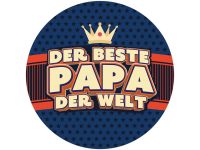 Tortenaufleger Der beste Papa der Welt rund 20cm