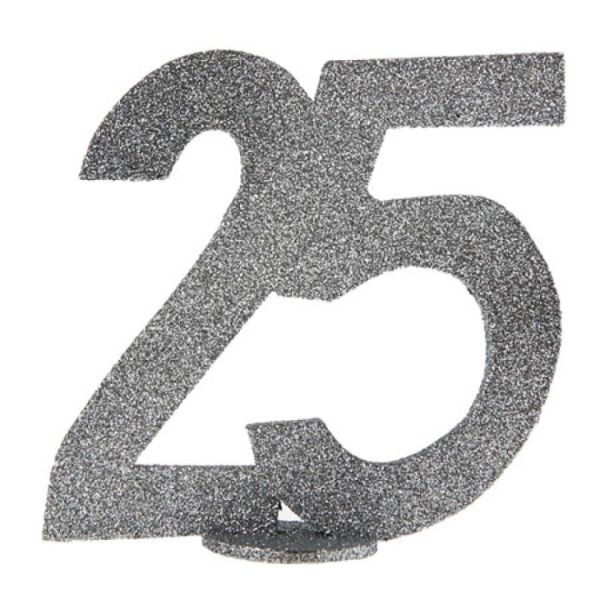 Zahlentopper 25, Silber, 11x10 cm