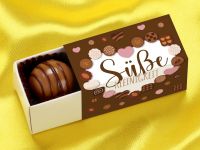 Chocolate Box for 2 pralines, Süße Kleinigkeit