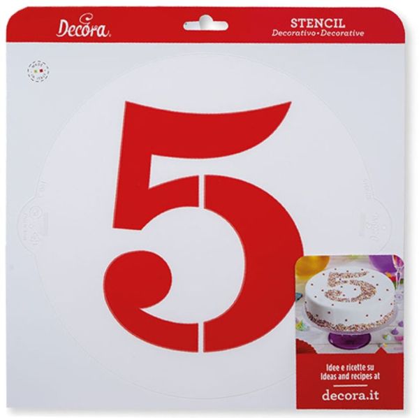 Tortenschablone Nummer 5