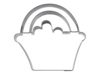 Plätzchen Ausstecher Blumenkorb 7cm Edelstahl