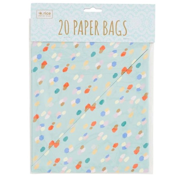 20 Papier Spitztüten Hellblau