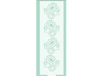 Schablone Paisley für Tortendeko, 22x6 cm