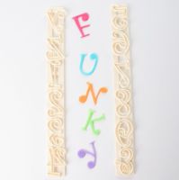 FMM Ausstecher für Fondant & Blütenpaste Alphabet/Zahlen,Funky