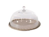 Virginia Casa Italia Tortenplatte mit Glocke 28cm Braun