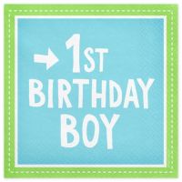 Servietten 1. Geburtstag Junge