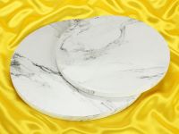Cake Board circular 25cm marble white 5 pieces