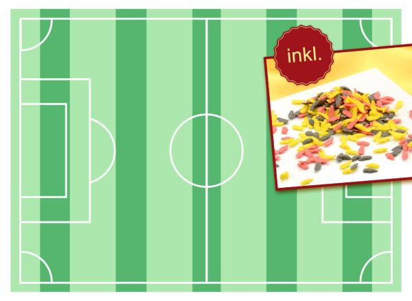 Fondant Paper Football Field A4 and Sprinkles Soccer Shoes 80g