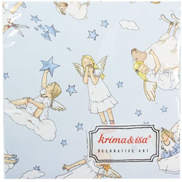 Krima Isa Cupcakes-Servietten Engel 33x33 cm